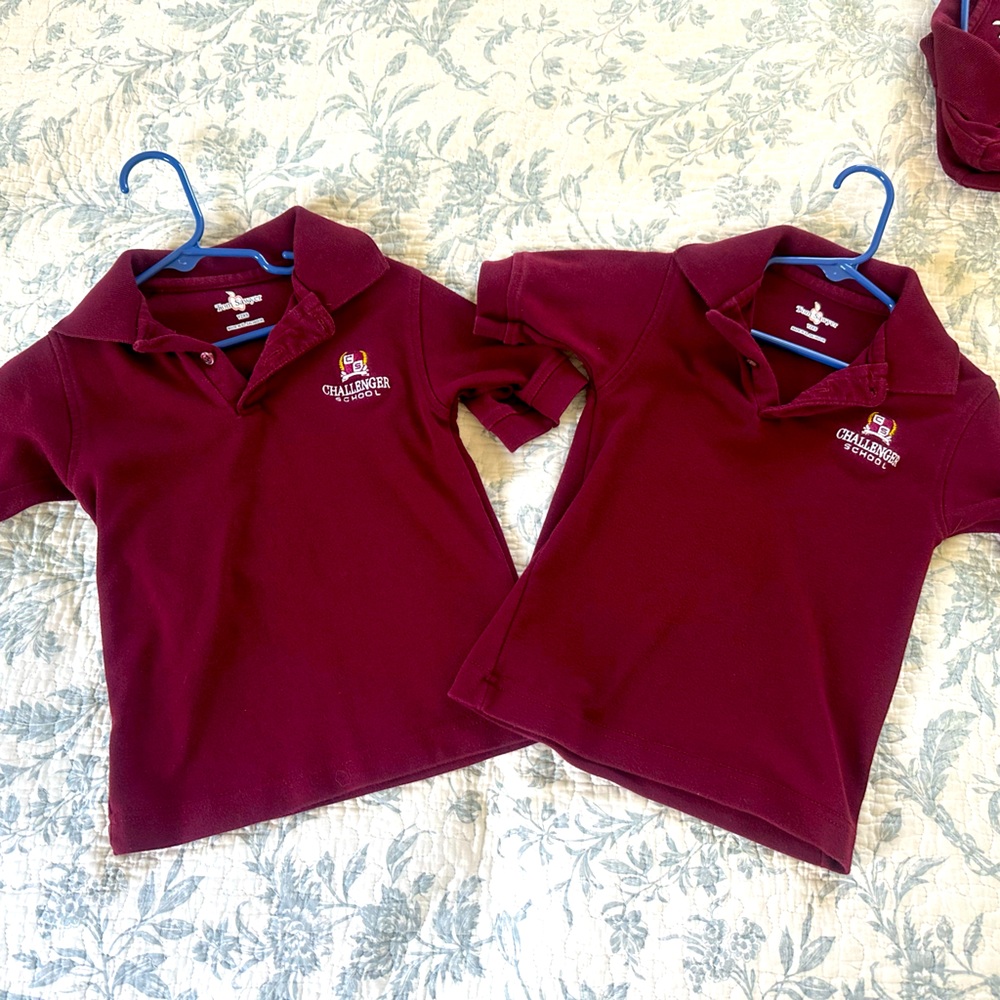 Boys Challenger School YXS Short Sleeved Polo Shirts (2)